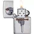 Zippo Sword Skull Design Lighter lights ZO21605