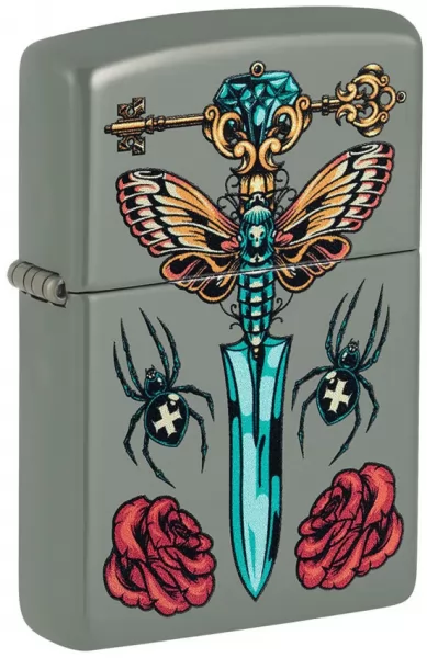 Zippo Gothic Dagger Design Lighter lights ZO23699