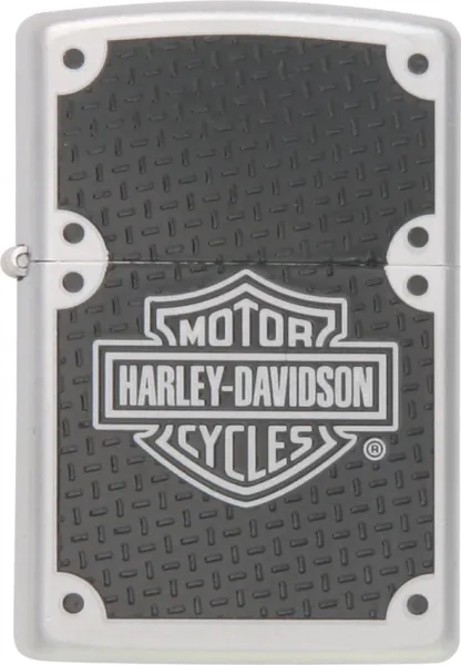 Harley Davidson Lighter Brushed Chrome Black 24025