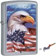 Zippo Mazzi Freedom Watch Eagle American Flag ZO24764