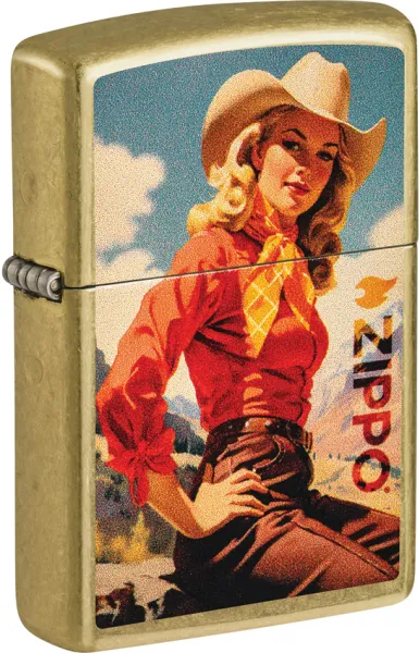 Zippo 48267 Cowgirl Design lights ZO26280