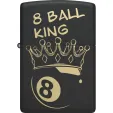 Zippo 218 King 8 Ball Design lights ZO26319