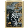 Zippo Floral Skull Design lights ZO26913