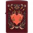 Zippo Tattoo Heart Design lights ZO26920