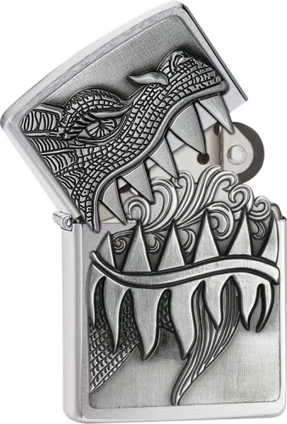 Zippo Fire Breathing Dragon lights ZO28969