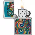 Zippo Flower Power Design Lighter lights ZO53205
