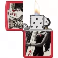 Zippo Skull King Queen Design lights ZO53301
