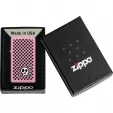 Zippo Checkered Skull Lighter lights ZO53568
