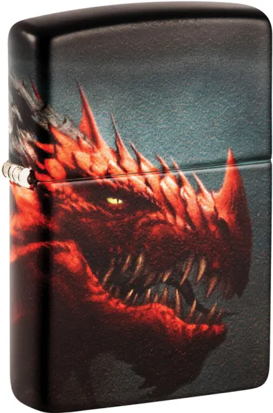 Zippo 49352 Red Dragon Design lights ZO55043