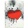 Zippo 49193 Dripping Heart Design lights ZO59335