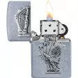 Zippo Dead Mans Hand Emblem lights ZO70262