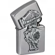 Zippo Dead Mans Hand Emblem lights ZO70262