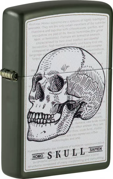 Zippo Skull Lighter lights ZO70431