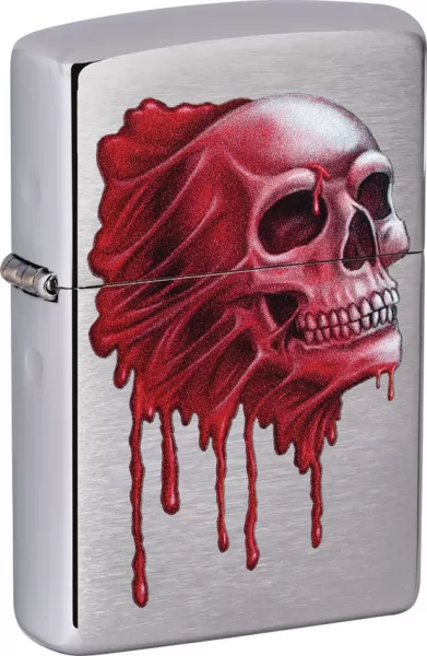Zippo Red Skull Lighter lights ZO70432