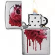 Zippo Red Skull Lighter lights ZO70432