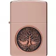 Zippo Tree Of Life Emblem Lighter lights ZO70765