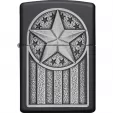 Zippo American Metal Emblem Lighter lights ZO70766
