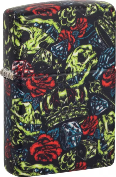 Zippo Skull Crown Design Lighter lights ZO70892