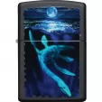 Zippo Black Light Loch Ness Design lights ZO70893