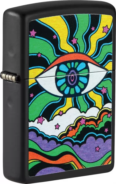 Zippo Black Light Eye Design Lighter lights ZO70895