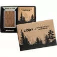 Zippo Woodchuck Walnut Leaves lights ZO70903