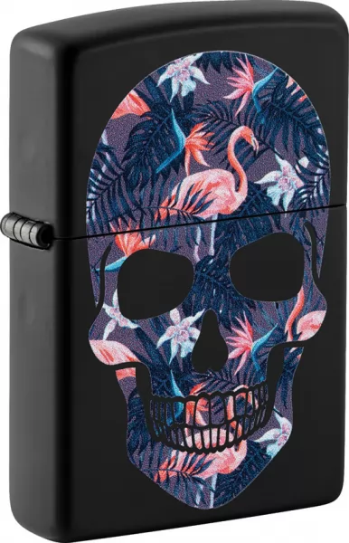 Zippo Flamingo Skull Lighter lights ZO71854