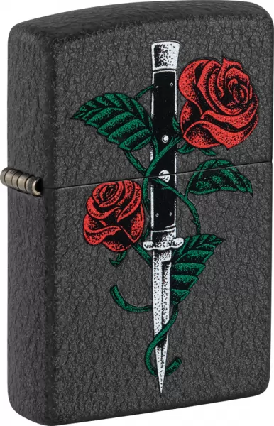Zippo Rose Dagger Tattoo Lighter lights ZO71861