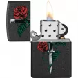 Zippo Rose Dagger Tattoo Lighter lights ZO71861