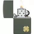 Zippo Four Leaf Clover Lighter lights ZO71878