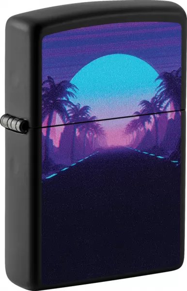 Zippo Sunset Black Light Lighter lights ZO71893