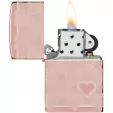 Zippo Heart Design Lighter lights ZO71896