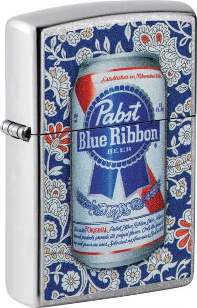 Zippo Pabst Blue Ribbon Lighter lights ZO71906