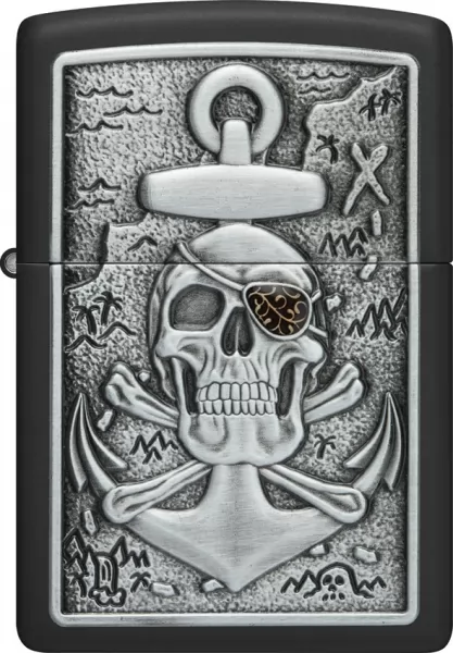 Zippo Skull Anchor Lighter lights ZO72439