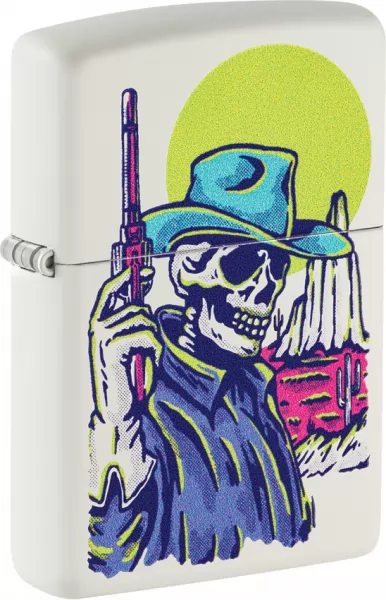 Zippo Cowboy Skull Lighter lights ZO73659
