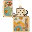 Zippo Flower Power Design Lighter lights ZO73660