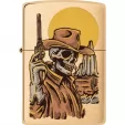 Zippo Cowboy Skull Design Lighter lights ZO73669