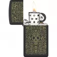 Zippo Skull Filigree Design Lighter lights ZO73766