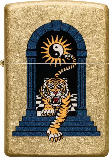 Zippo Tiger Tattoo Lighter lights ZO74055