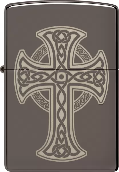 Zippo Celtic Cross Design Lighter lights ZO74056