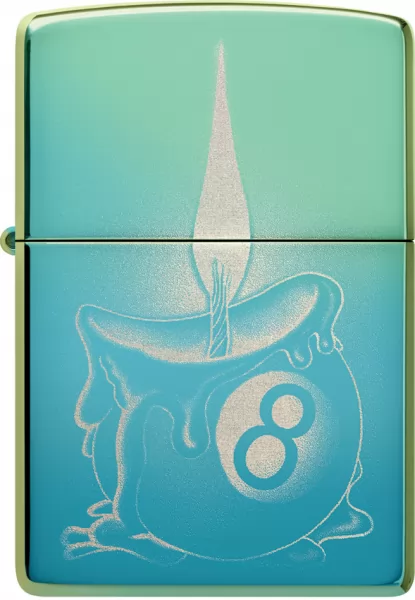 Zippo Eight Ball Tattoo Lighter lights ZO74057