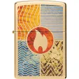 Zippo 254B Elements Of Earth Design lights ZO75525