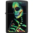Zippo 218 Glowing Skull Design lights ZO75614