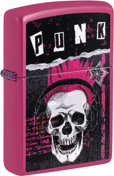 Zippo Punk Skull Design lights ZO76085