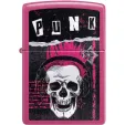Zippo Punk Skull Design lights ZO76085
