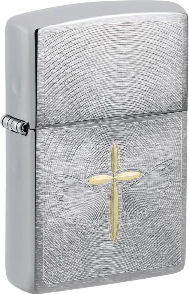 Zippo 200 Spiritual Cross Design lights ZO76234