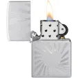 Zippo 205 Heart Rays Design lights ZO76235