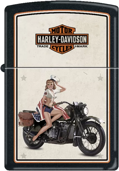 Zippo Harley US Marine Pinup lights ZO9944