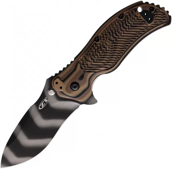 Zero Tolerance Linerlock A-O Hyena Brown knives ZT0350TSHB