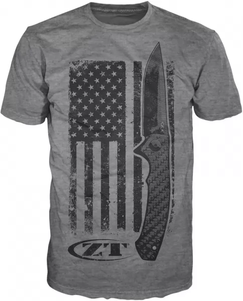 Zero Tolerance American Flag T-Shirt Large knives ZT201L