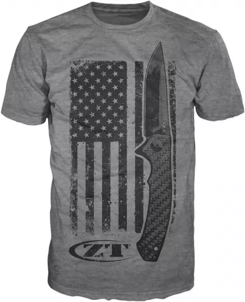 Zero Tolerance American Flag T-Shirt XXL knives ZT201XXL